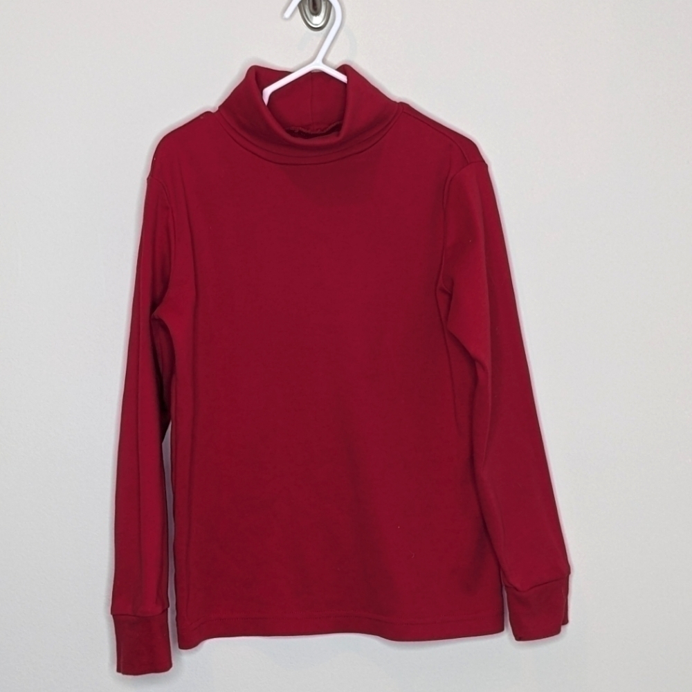Lands' End Red Turtleneck Shirt S 6/7
